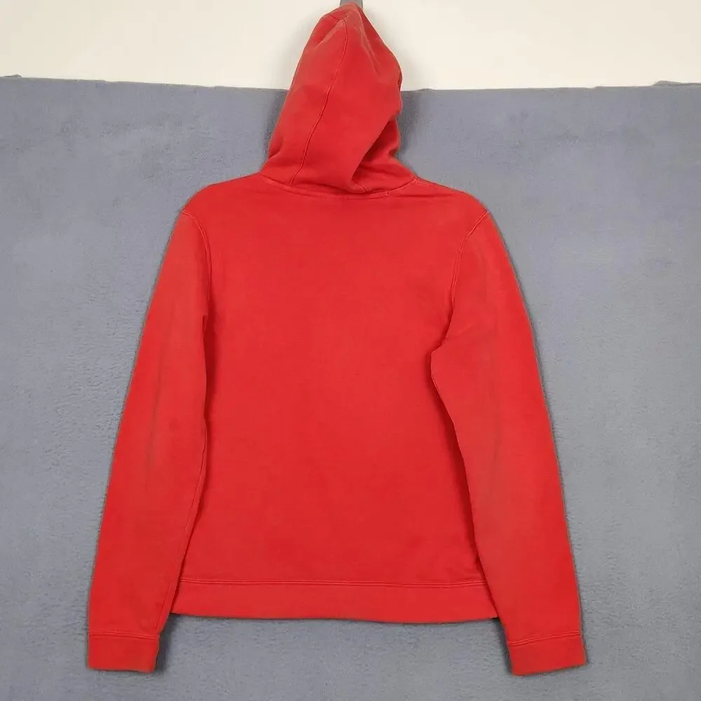 Nike Logo Hoodie Boys XL Red Pullover Fleece Kangaroo Pocket BV0783-661